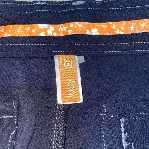 Lucy activewear Collection Wide Leg Cropped Pants Black Women's S - Picture 7 of 11